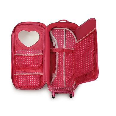 Badger Basket 2-in-1 Doll Wheeled Travel Case with Bed