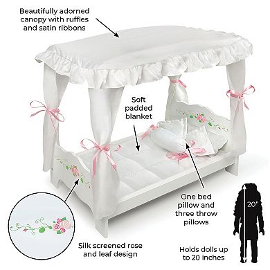 Badger Basket Doll Canopy Bed