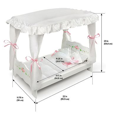 Badger Basket Doll Canopy Bed