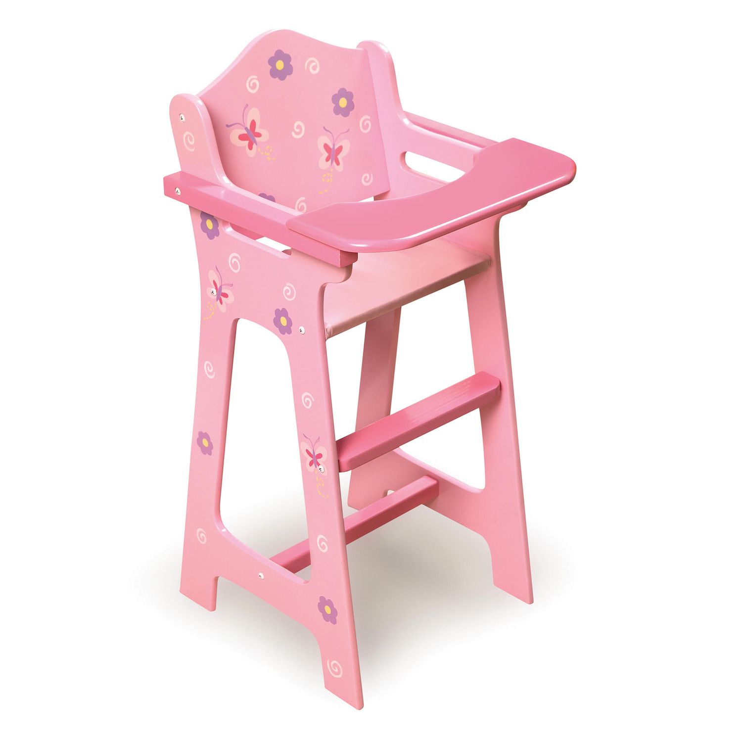 badger basket white doll high chair