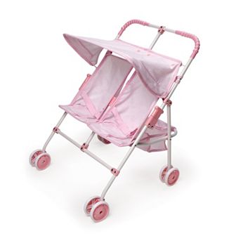 Badger Basket Double Doll Folding Stroller