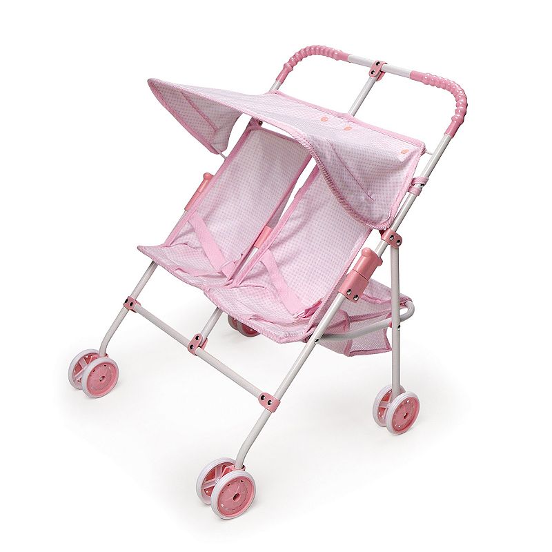 95574957 Badger Basket Double Doll Folding Stroller, Pink sku 95574957