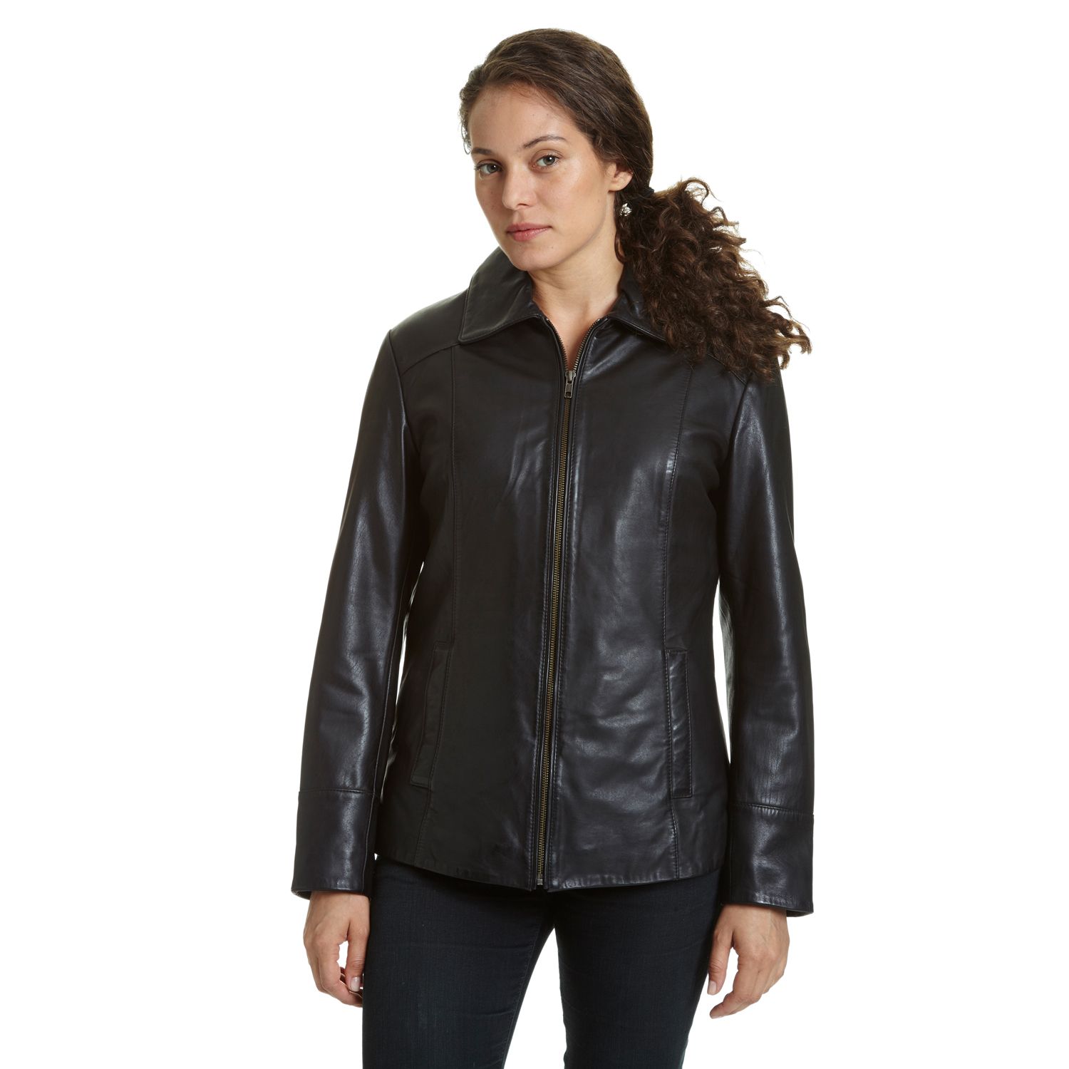 kohls plus size leather jacket