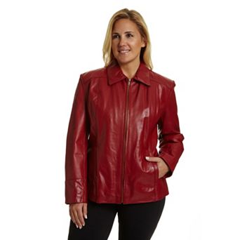 Plus Size Excelled Leather Scuba Jacket