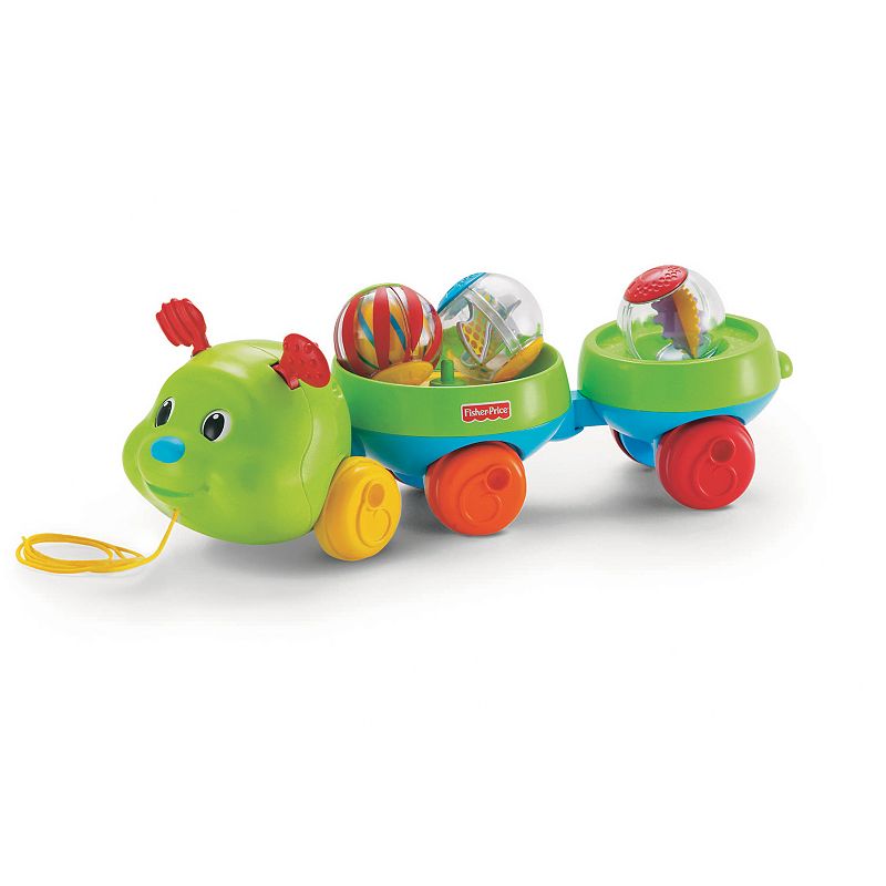 UPC 027084323238 product image for Roll-a-Rounds Pull and Spin Caterpillar Toy by Fisher-Price, Multicolor | upcitemdb.com