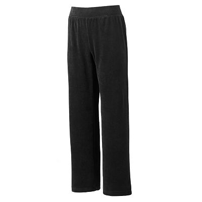 Petite Croft Barrow Velour Straight Leg Pants