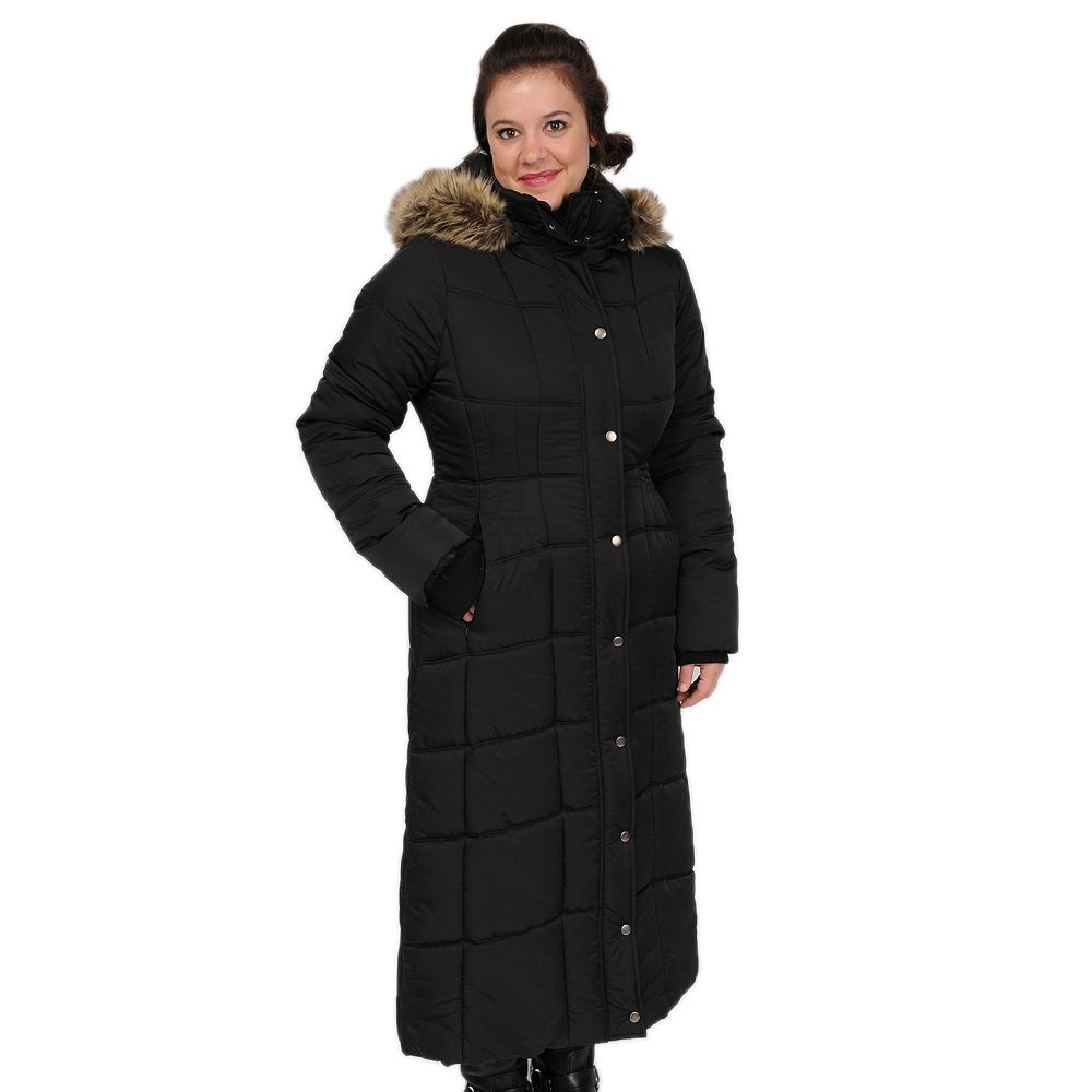 Excelled Hooded Long Puffer Coat