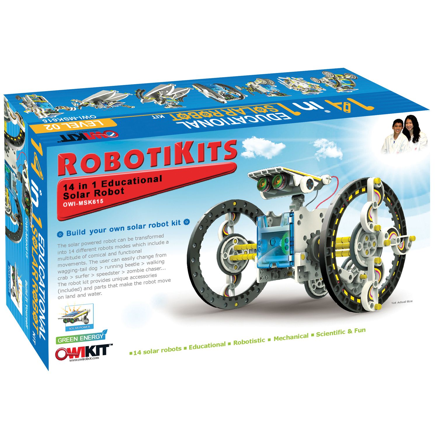 solar powered robot toy