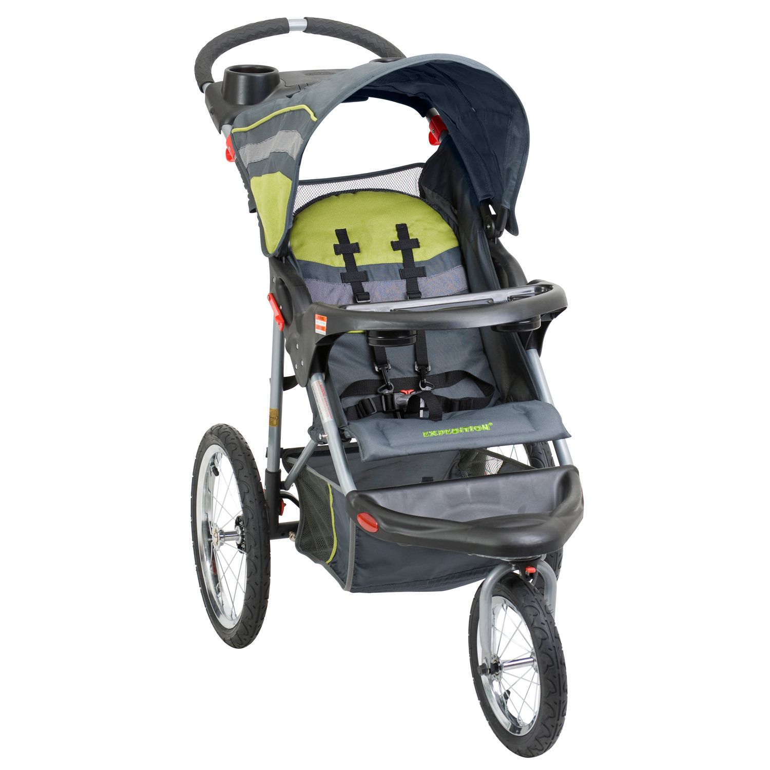 green bob stroller