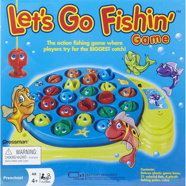 Let's Go Fishin' Pressman Fishing Game Children Preschool Works