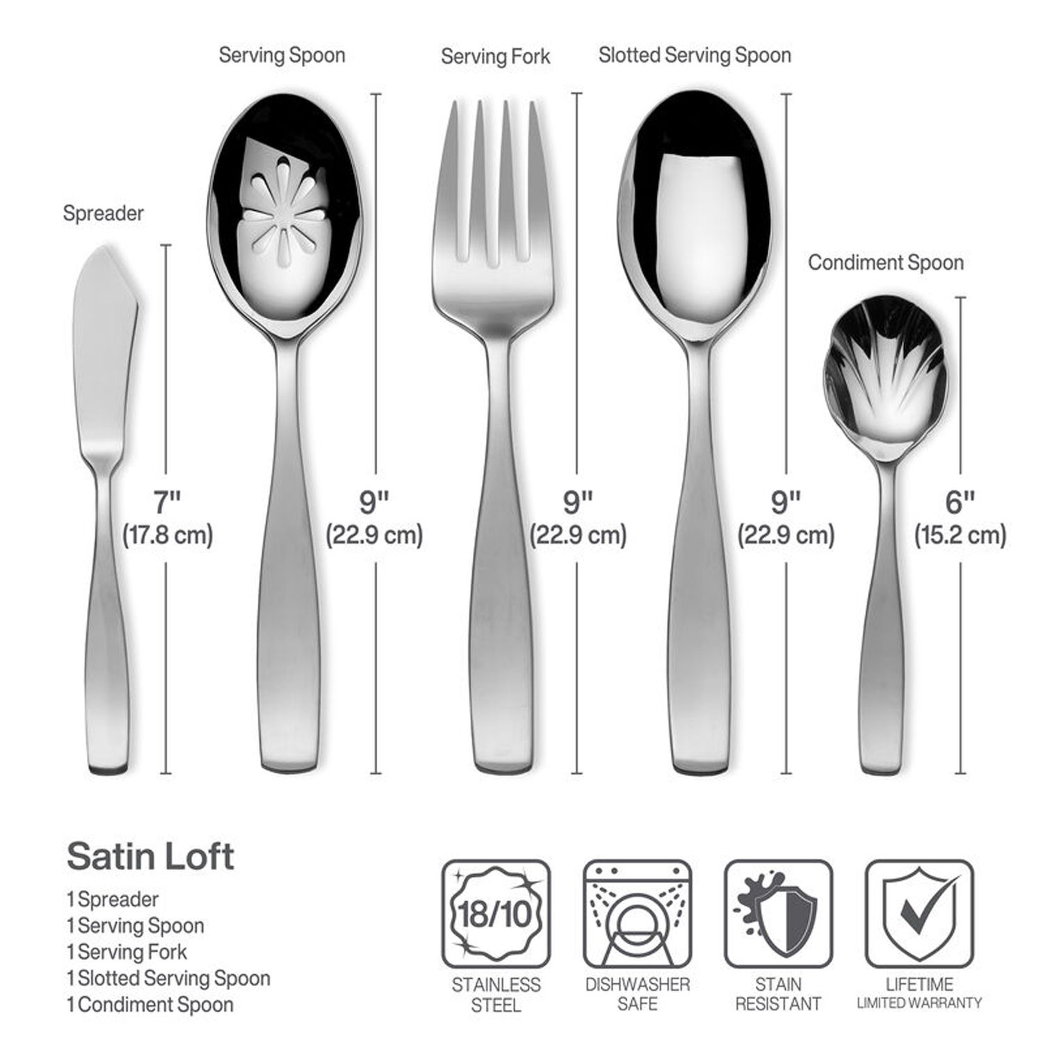 Mikasa Satin Loft 65-pc. Flatware Set