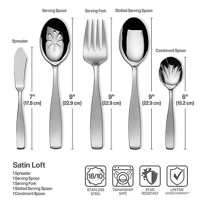 Mikasa Satin Loft 65-pc. Flatware Set