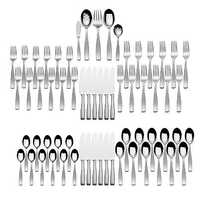 Mikasa Satin Loft 65-pc. Flatware Set