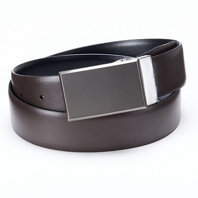 Apt. 9® Pattern Plaque Reversible Leather Belt - Men