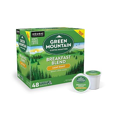 Green Mountain Coffee Breakfast Blend Coffee, Keurig® K-Cup® Pods, Light Roast - 48-pk.