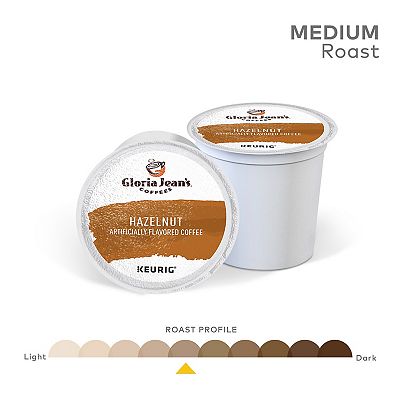 Gloria Jean s Hazelnut Coffee Keurig K Cup Pods Flavored Coffee 48 pk