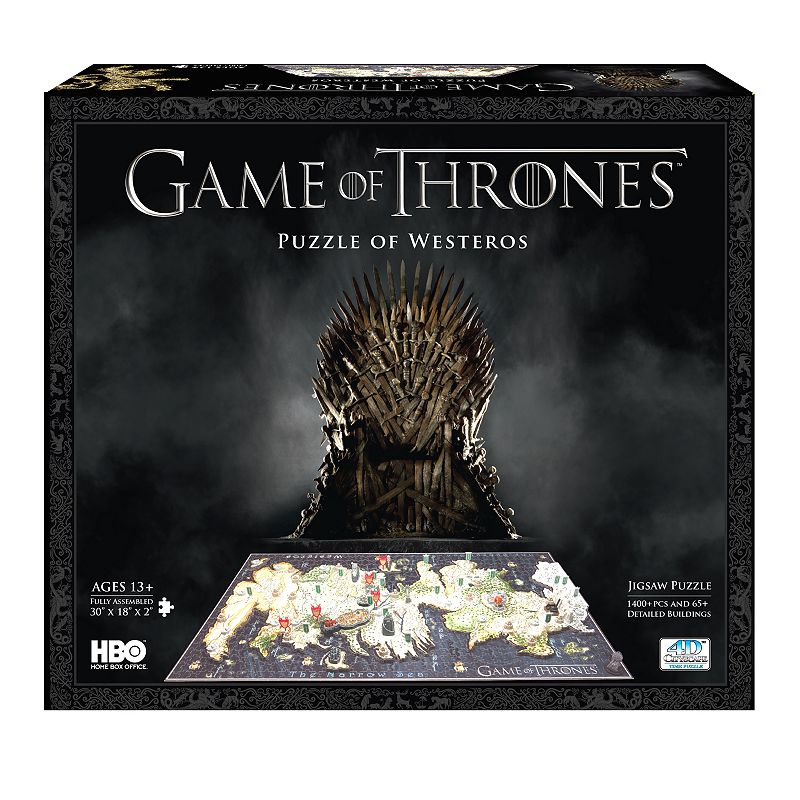 4D Cityscape Game of Thrones: A Guide to Westeros Time Puzzle, Multicolor