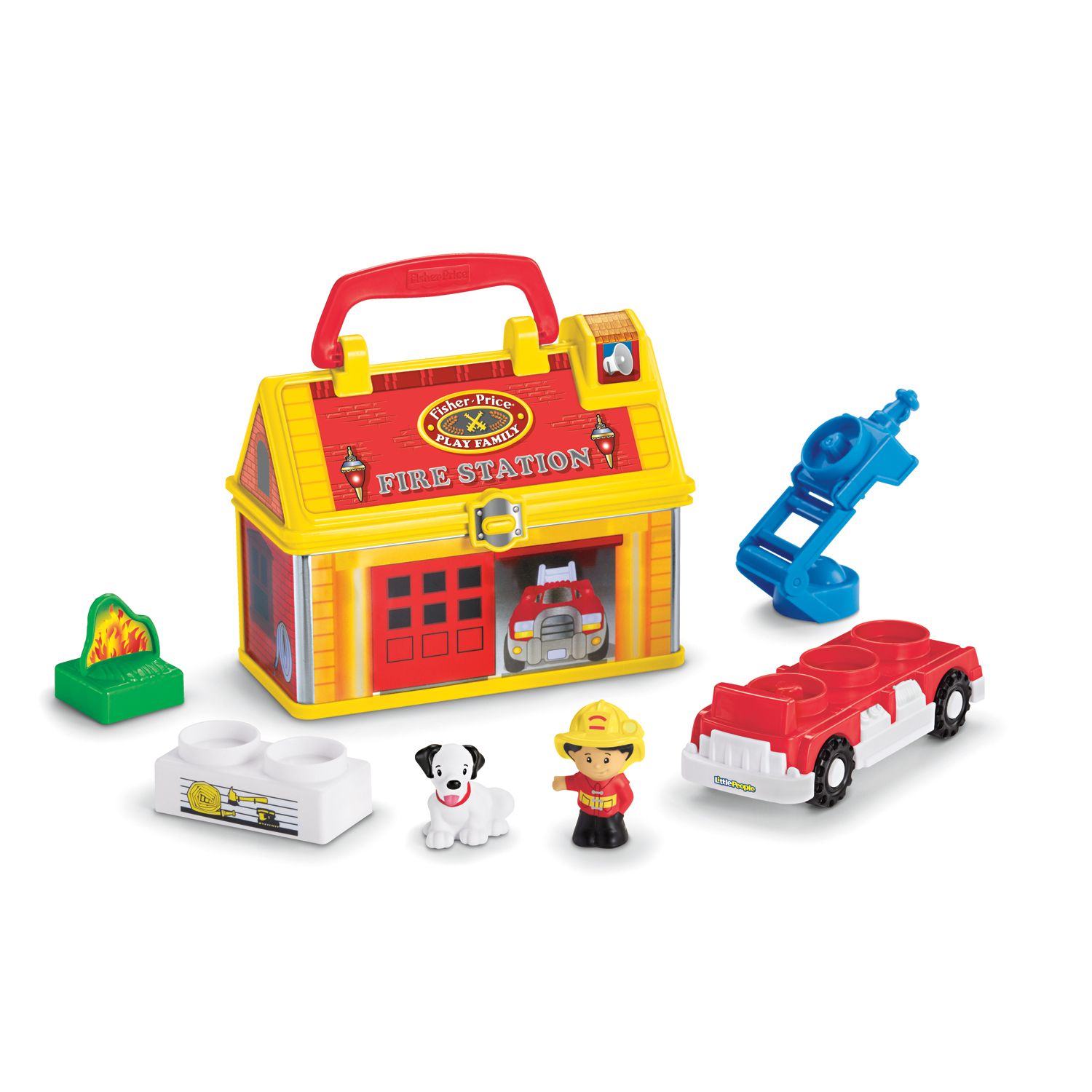 take along fire station playset