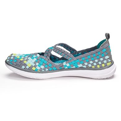 Croft & Barrow® Women's X-Strap Woven Slip-On Flats