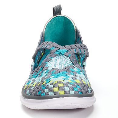 Croft & Barrow® Women's X-Strap Woven Slip-On Flats