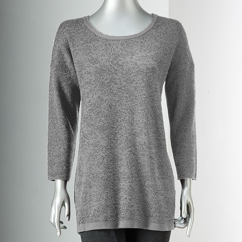 Women's Simply Vera Vera Wang Lurex Jacquard Sweater
