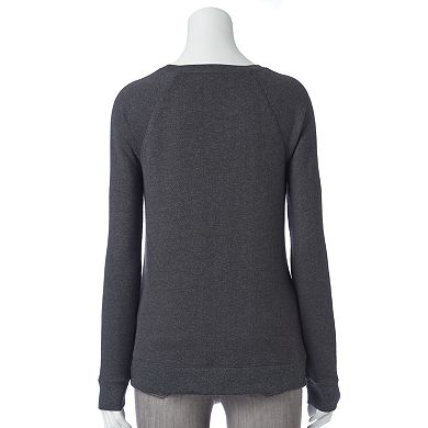 Apt. 9® Embellished French Terry Sweatshirt - Women's