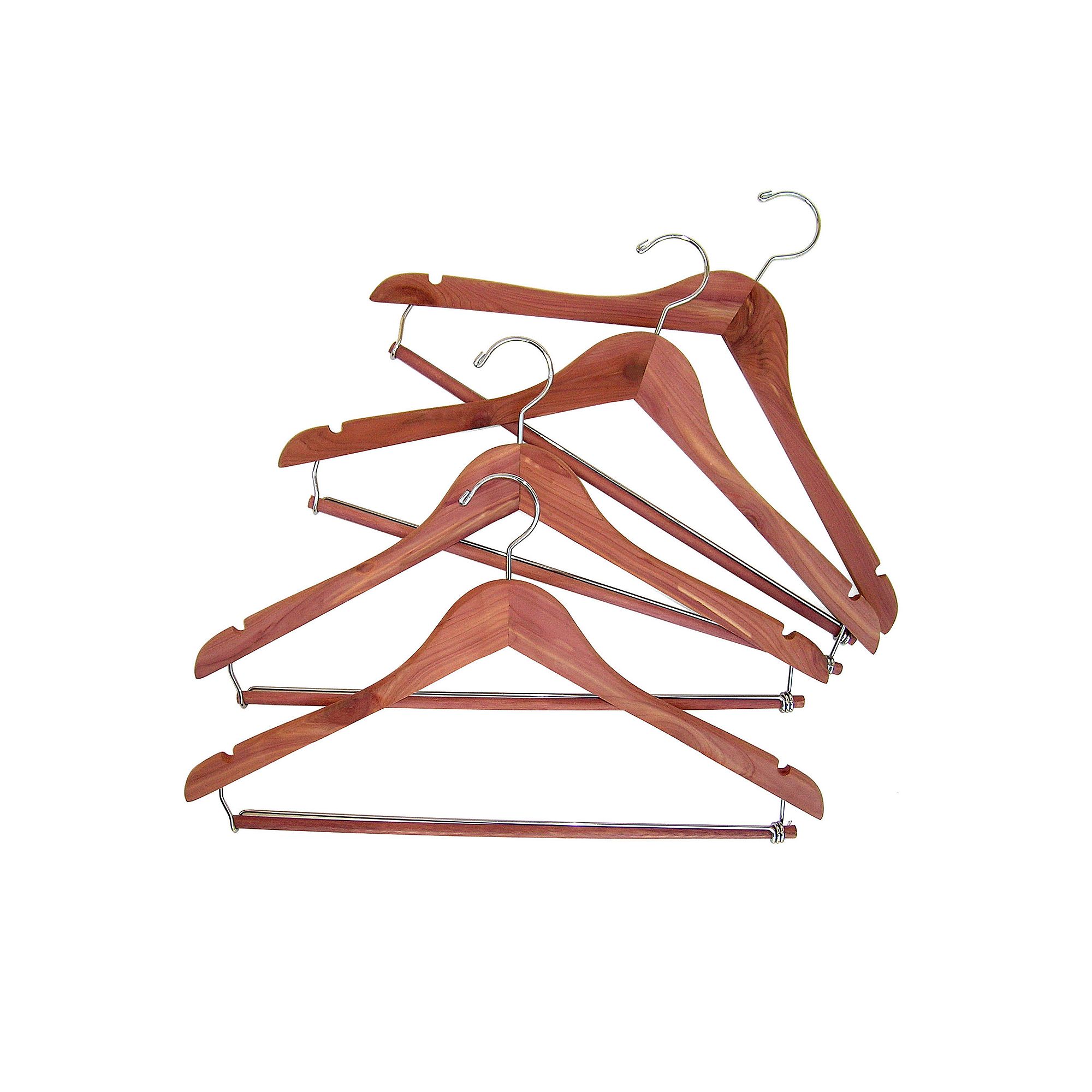 Cedar Fresh 4-pk. Hangers with Locking Bar, Cedar Silver