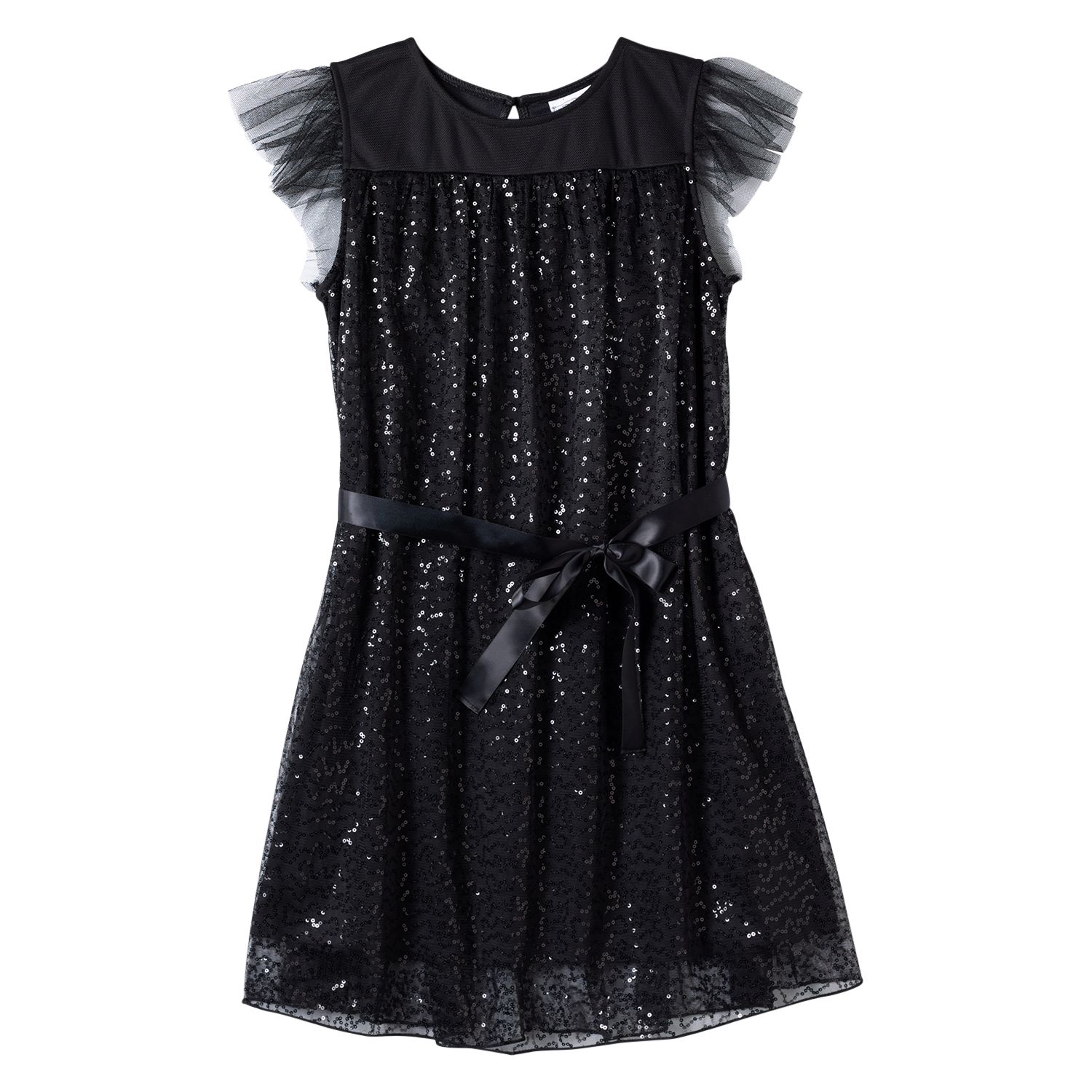 kohls girls black dress