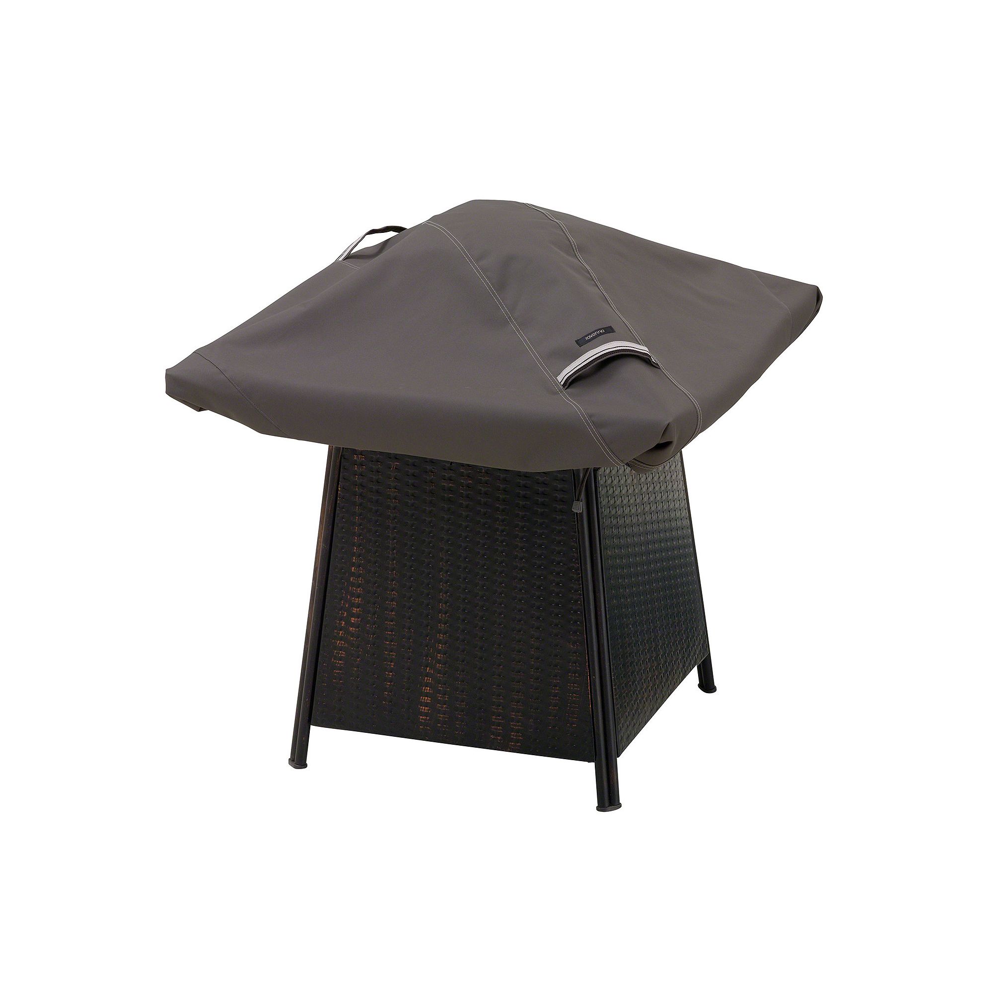 Classic Accessories Ravenna Square Fire Pit Cover - Outdoor, Grey