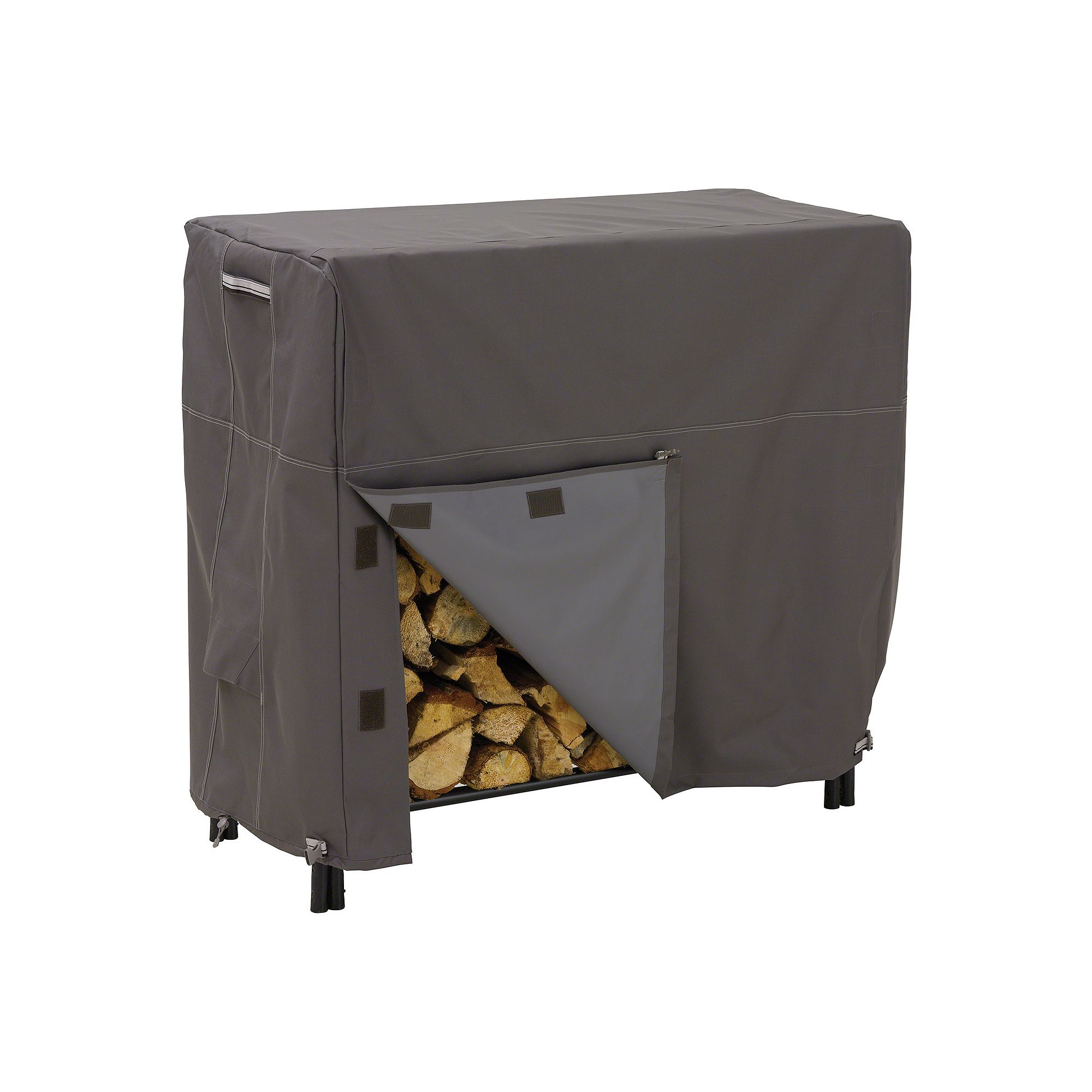 Classic Accessories Ravenna Small Log Rack Cover - Outdoor, Grey