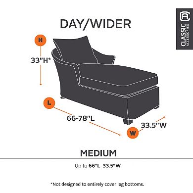 Classic Accessories Ravenna Chaise Cover - Outdoor