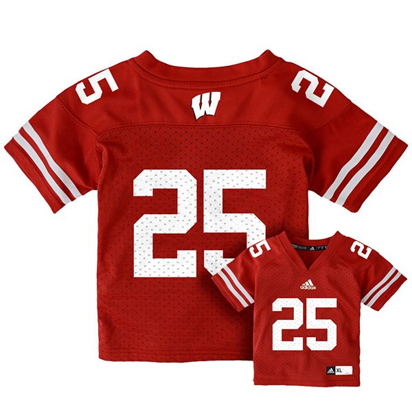 Wisconsin Badgers Football Jersey . Adidas Wisconsin Badgers 25 Football Jersey Toddler