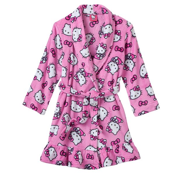 Hello Kitty Bows Fleece Robe - Girls