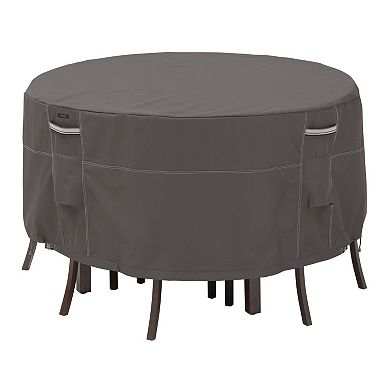 Classic Accessories Ravenna Round Fade Resistant Patio Table and Chair Set Cover - Outdoor