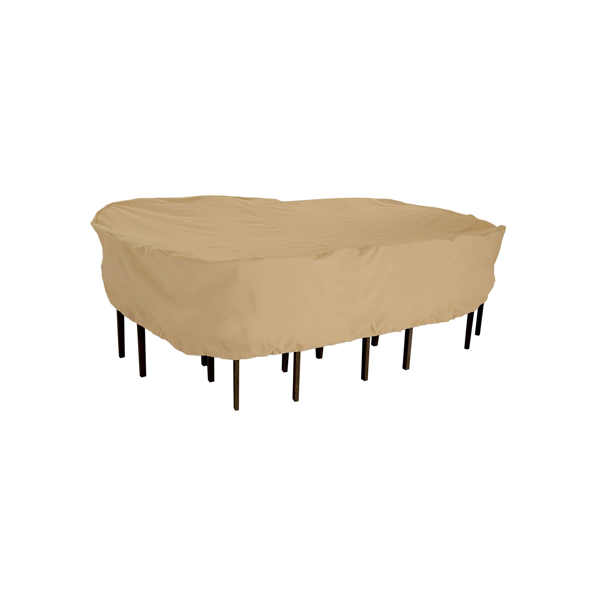 Classic Accessories Terrazzo Fade Resistant Rectangular Patio Table & Chair