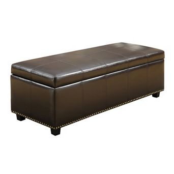 Simpli Home Kinglsey Storage Ottoman
