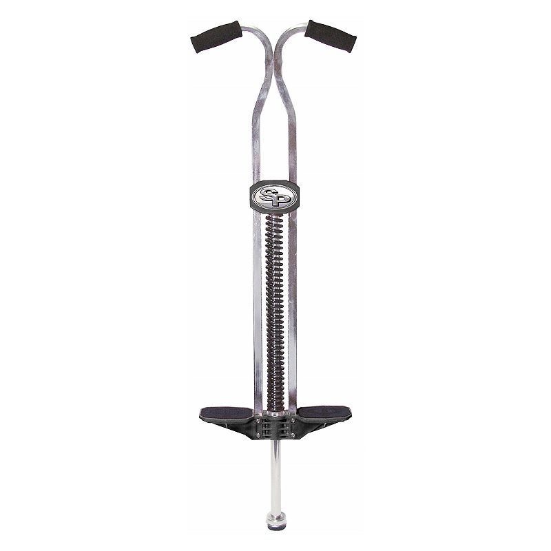 flybar super pogo pogo stick for kids and adults 14 years & up heavy duty for weights 120-210 lb. - silver