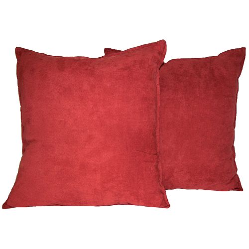 Hudson Street 2-pk. Faux-Suede Floor Pillows – 22” x 22”