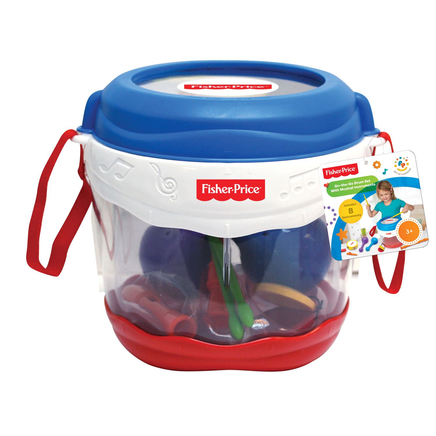 fisher price drum set with instruments