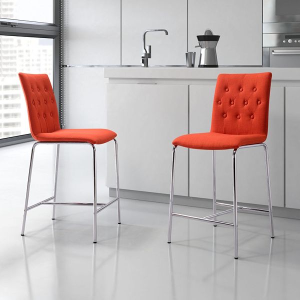 Zuo Modern 2-piece Uppsala Counter Chair Set