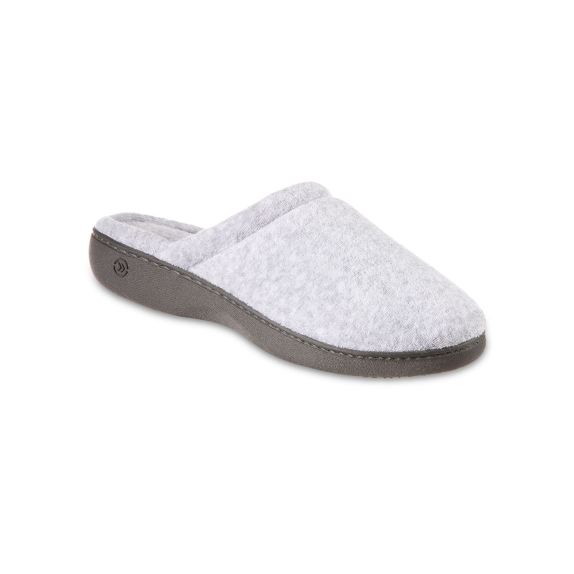 isotoner Embroidered Terry Secret Sole Womens Clog Slippers, Size: 7.5 - 8