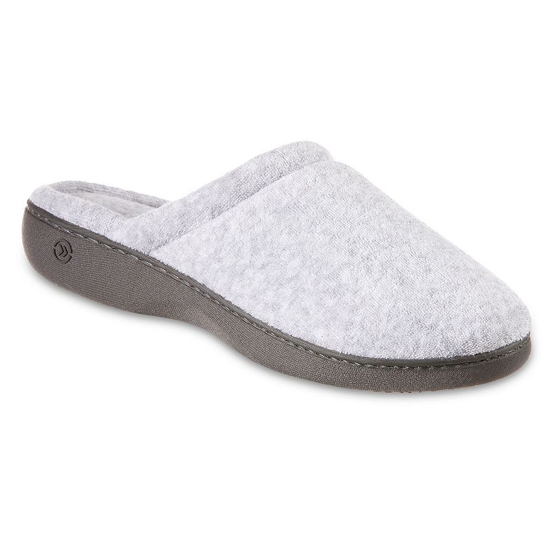 UPC 022653641010 product image for isotoner Embroidered Terry Secret Sole Women's Clog Slippers, Size: 7.5 - 8, Gre | upcitemdb.com