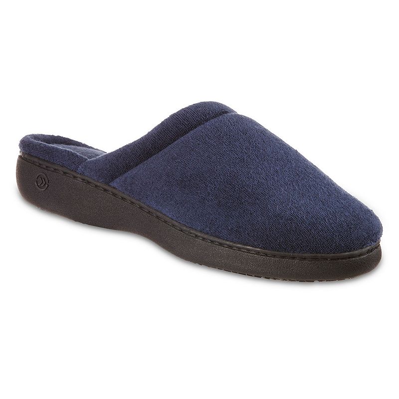 UPC 022653639437 product image for isotoner Embroidered Terry Secret Sole Women's Clog Slippers, Size: 5.5 - 6, Nav | upcitemdb.com