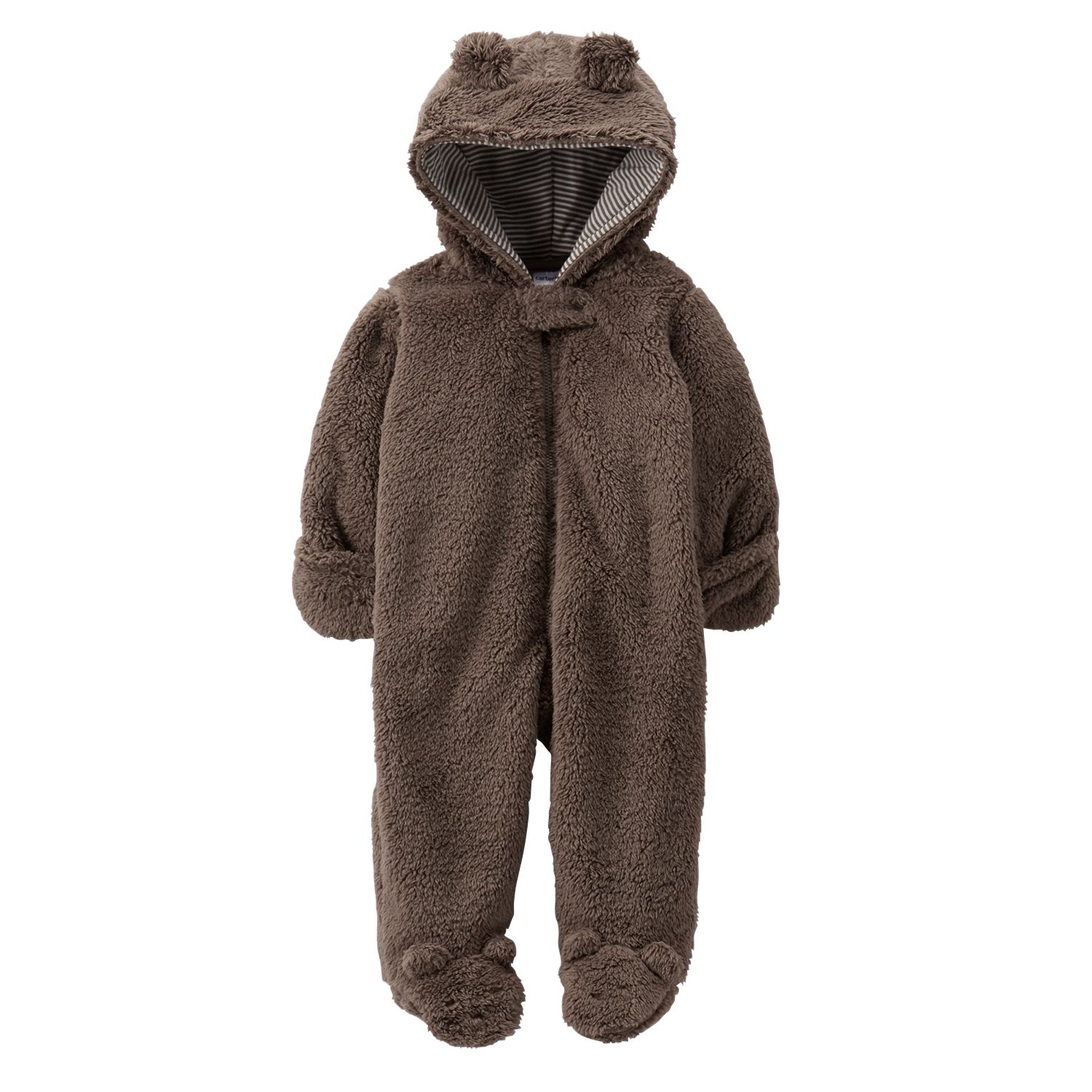 baby boy carter's sherpa bunting pram