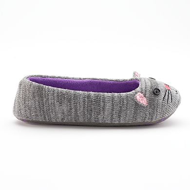 SO® Critter Ballerina Slippers - Women
