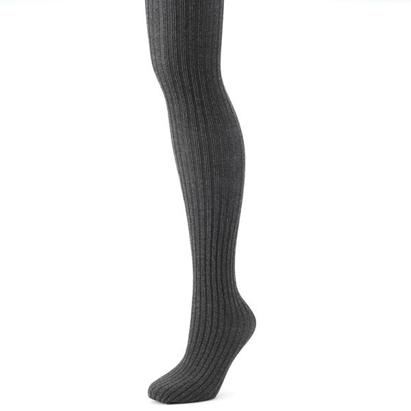 Apt. 9® Ribbed Plush-Lined Control-Top Tights