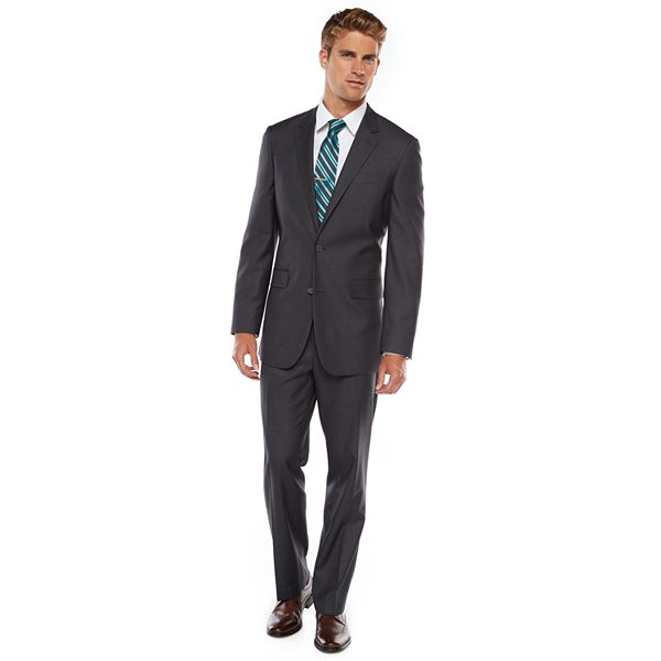 Men's Apt. 9® Modern-Fit Sharkskin Gray Suit