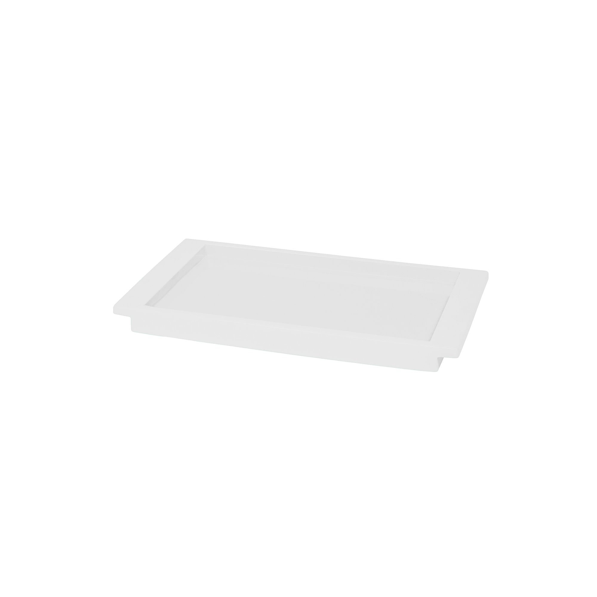 Cassadecor Lacquer Vanity Tray, White