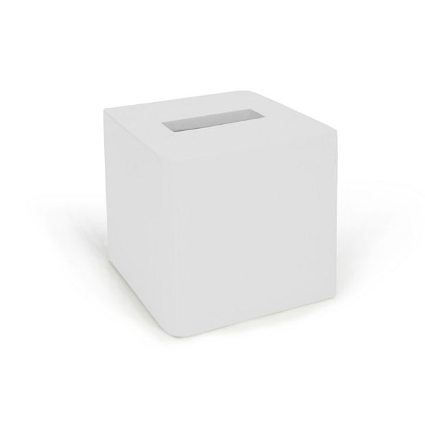 White lacquer deals tissue box cover