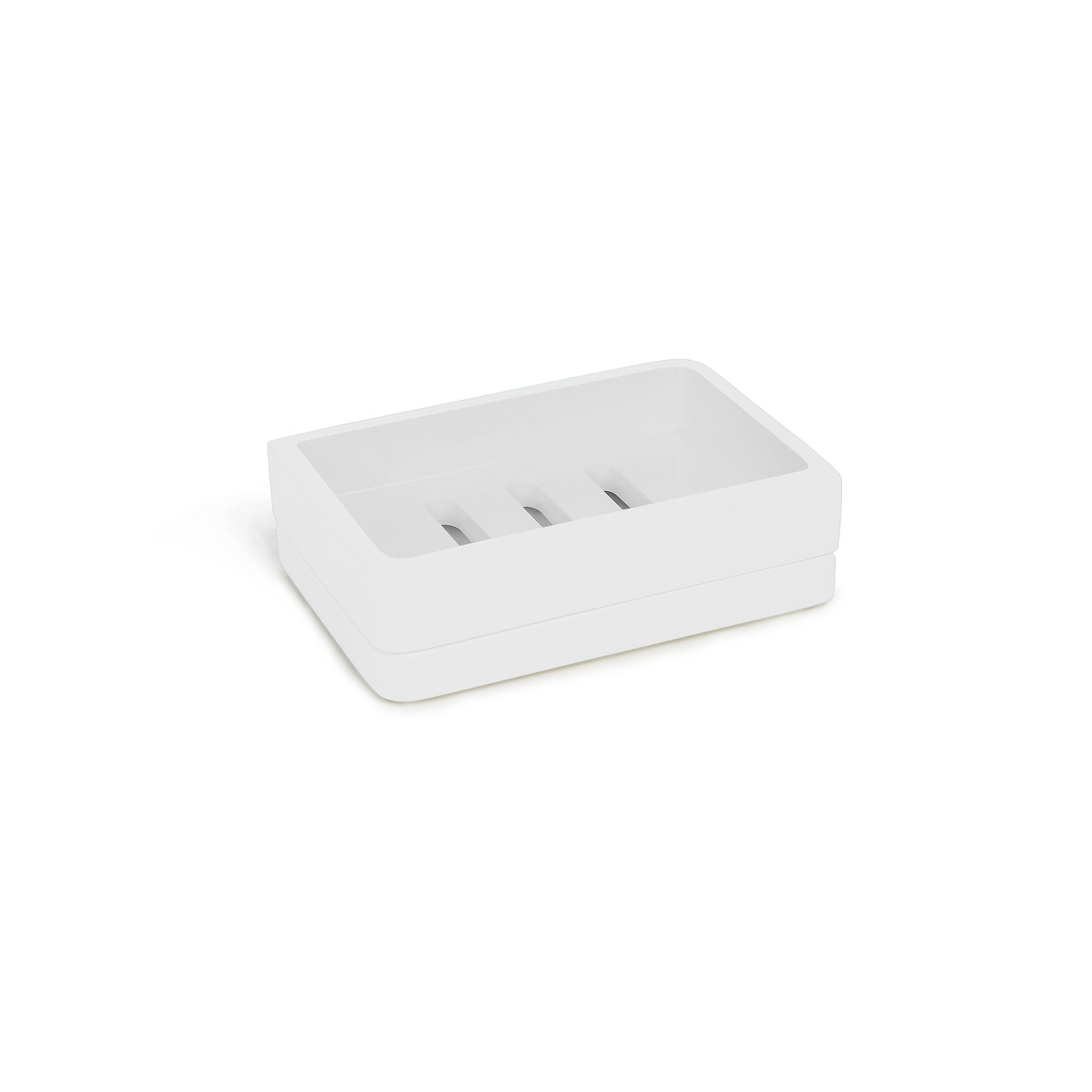 Cassadecor Lacquer Soap Dish, White
